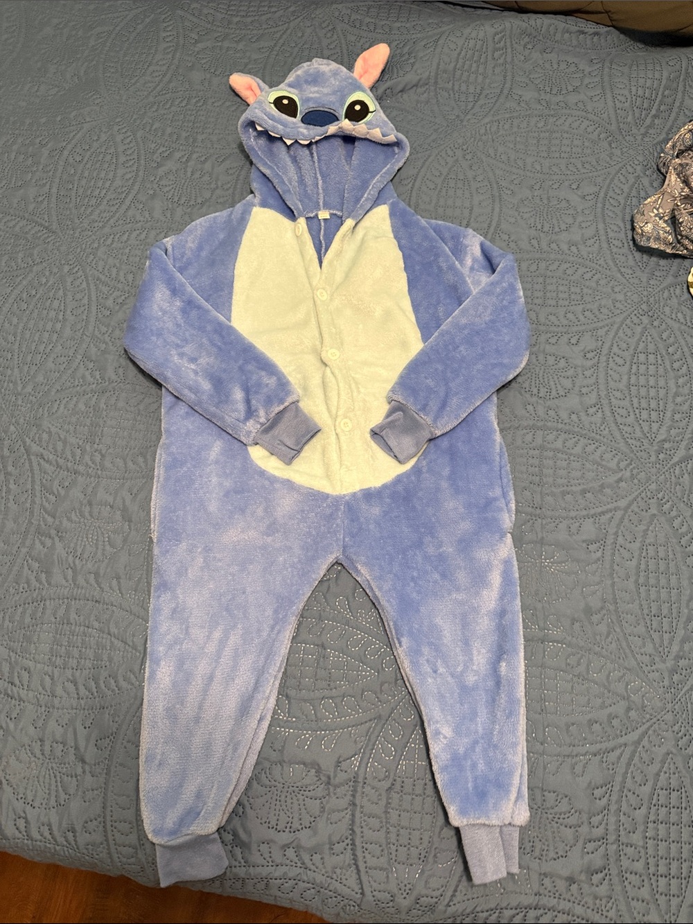 Kids Stitch Inspired Character Plush One-Piece onesie/costume
